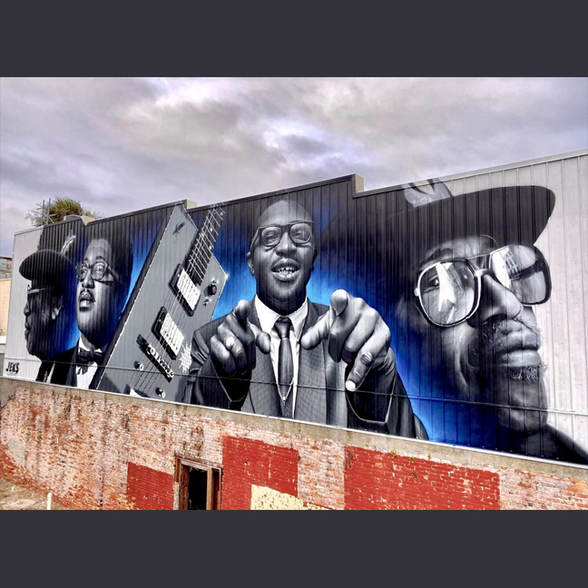 A Magnificent Mural Honors Rock (and Gretsch) Legend Bo Diddley